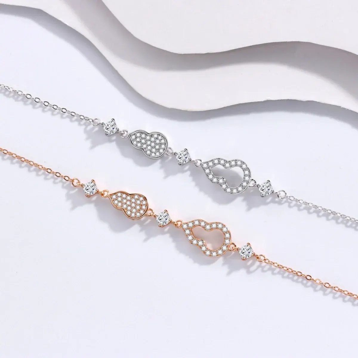 Zircon Gourd Adjustable Bracelet