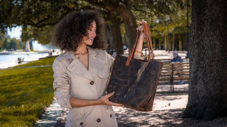 Classic Leather Tote, Everyday use tote bag