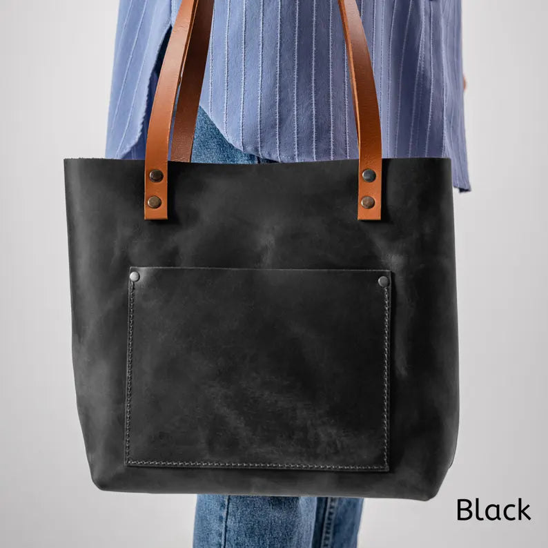 Classic Leather Tote, Everyday use tote bag