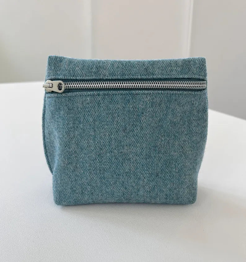 Compact Cosmetic Pouch - Minimalist Everyday Makeup Bag