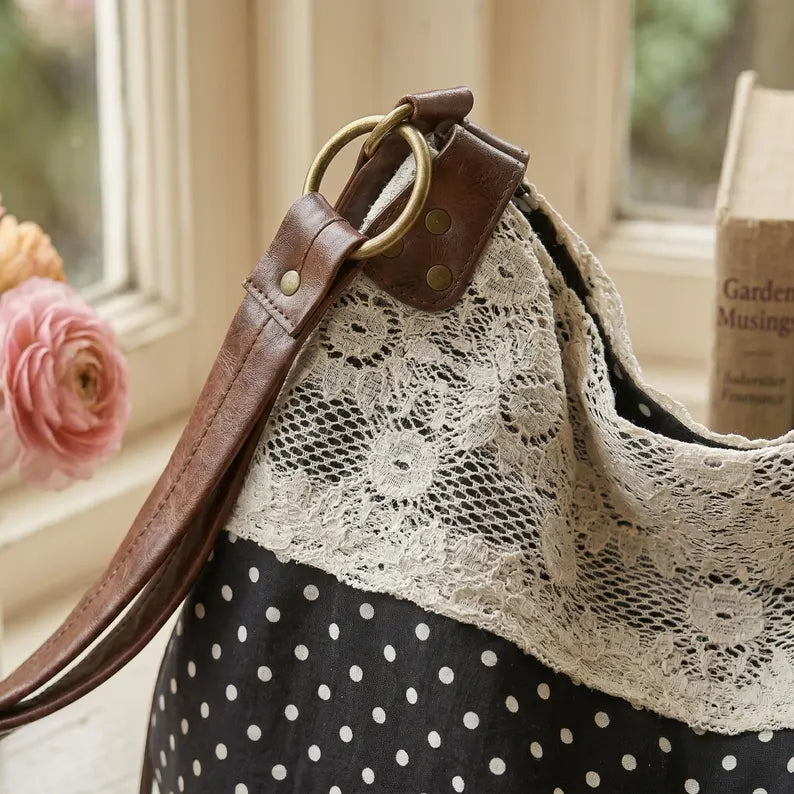 Bohemian Floral Quilted Handbag | Unique Everyday Shoulder Tote
