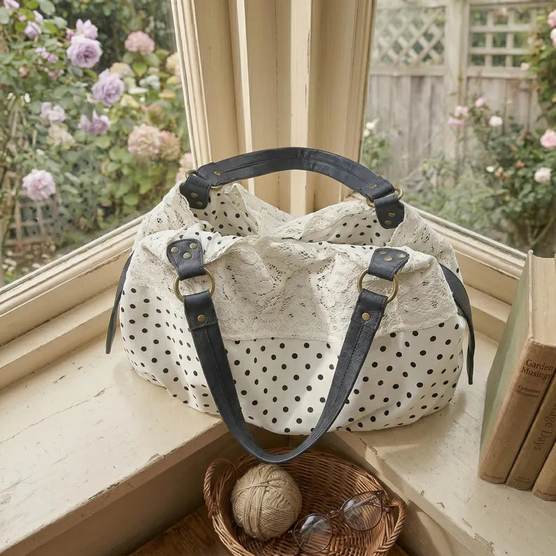 Bohemian Floral Quilted Handbag | Unique Everyday Shoulder Tote
