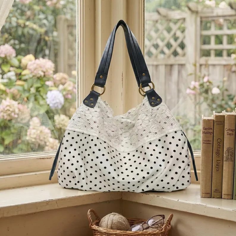 Bohemian Floral Quilted Handbag | Unique Everyday Shoulder Tote